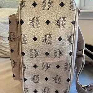 MCM | Bags | Mcm Beige Coated Canvas Medium Studded Backpack  display picture 2